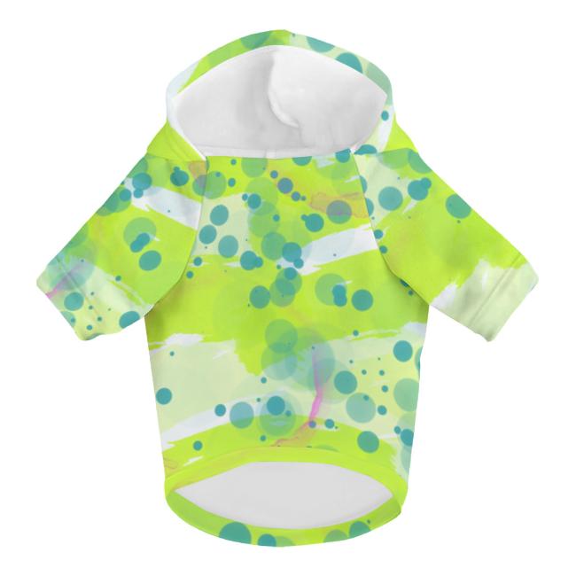 Preview: Hunde-Hoodie, Hundemotiv Dio – bunte Popart, gemütlich, waschbar, Polyster